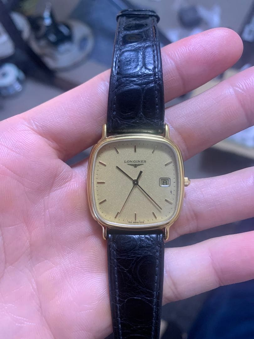 LONGINES ゴールド スクエア 腕時計