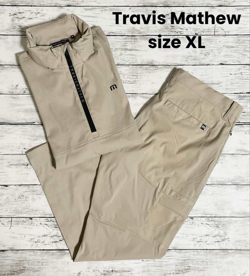 XL　トラヴィスマシュー　ハーフジップブルゾン　アンクルパンツ　travis