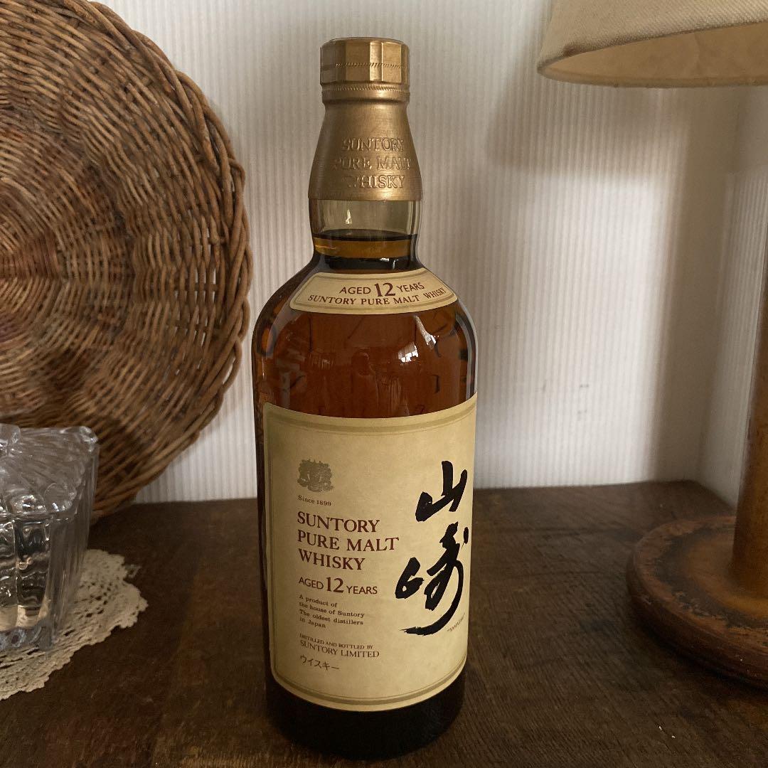 廃盤！古酒サントリー 山崎12年 ピュアモルト向獅子マーク