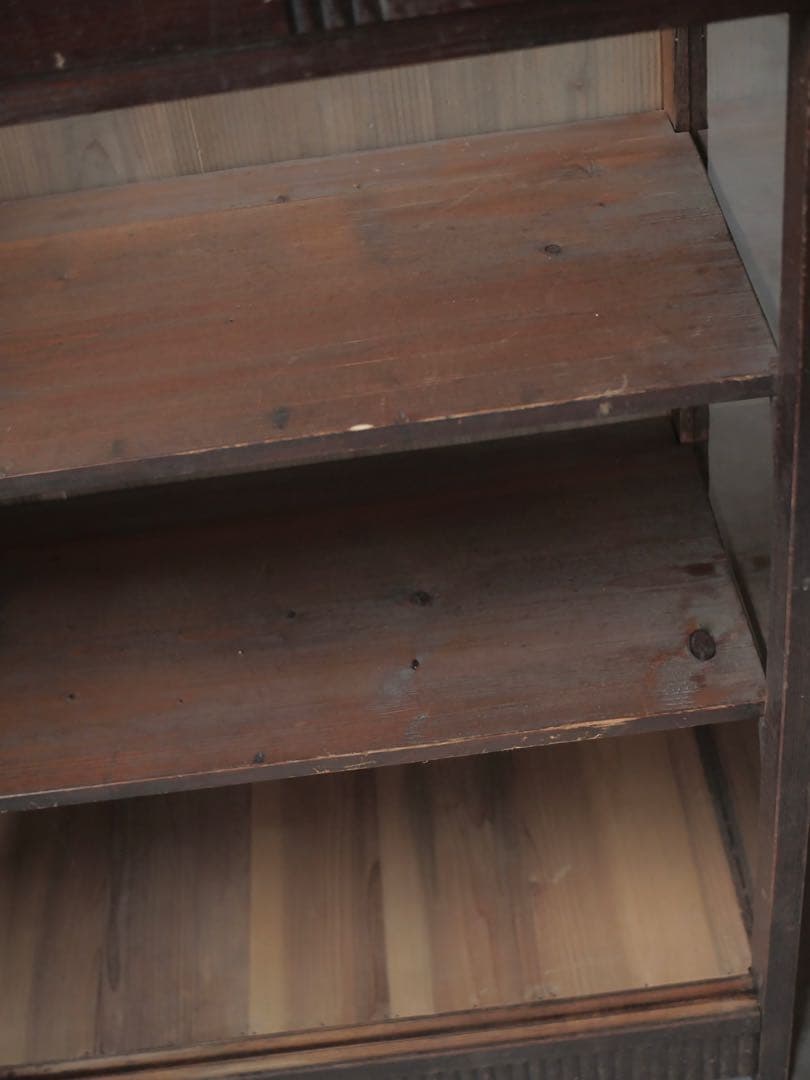 ショーケース　ゆらゆらガラス　古家具　古道具　アンティーク　レトロ