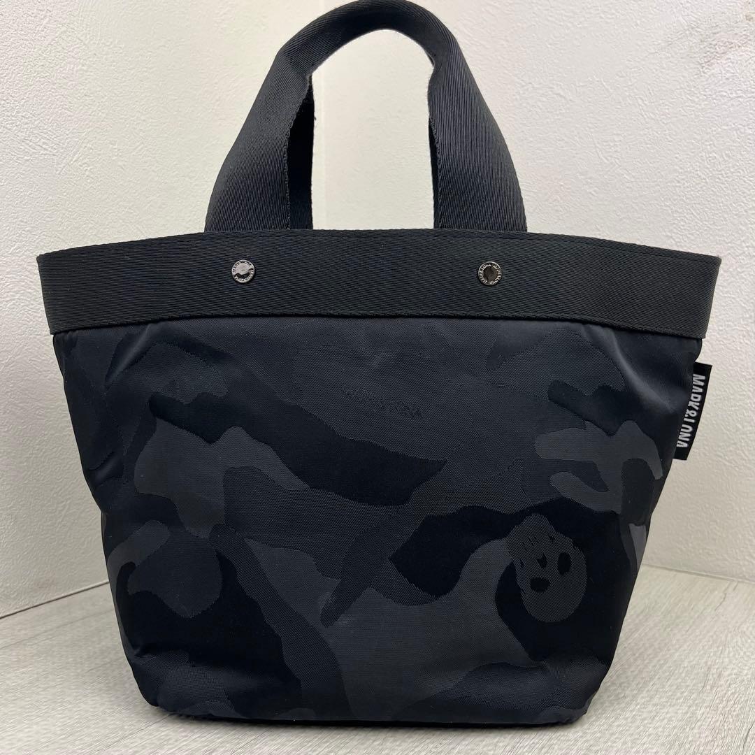 MARK&LONA マークアンドロナ ラウンドバッグ カートバッグ 迷彩ブラック