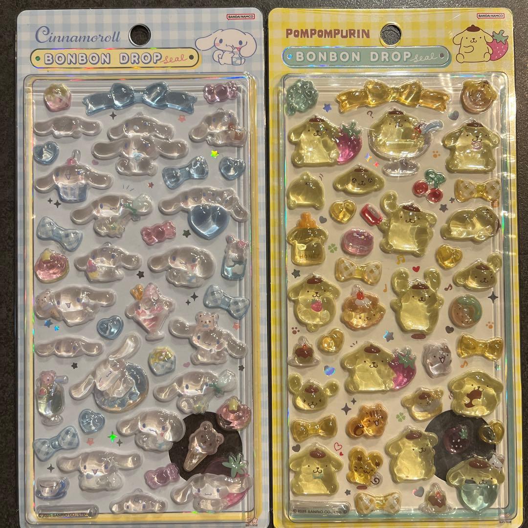 あっちゃん　シナモン　ポムポムプリン　正規品　ボンボンドロップシール