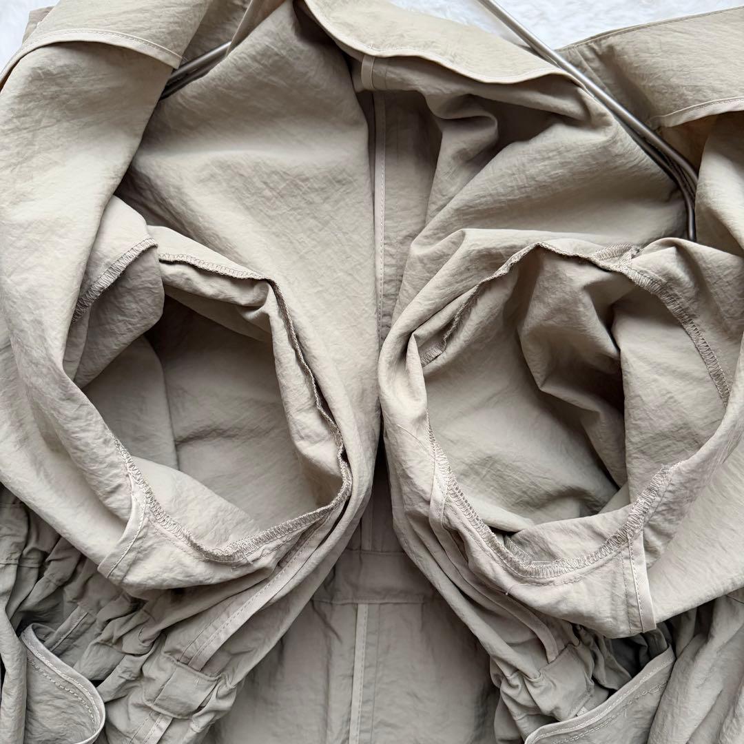 未使用級✨ビアズリー　バルーン袖フレアコート　ベージュ　Fサイズ 25年モデル