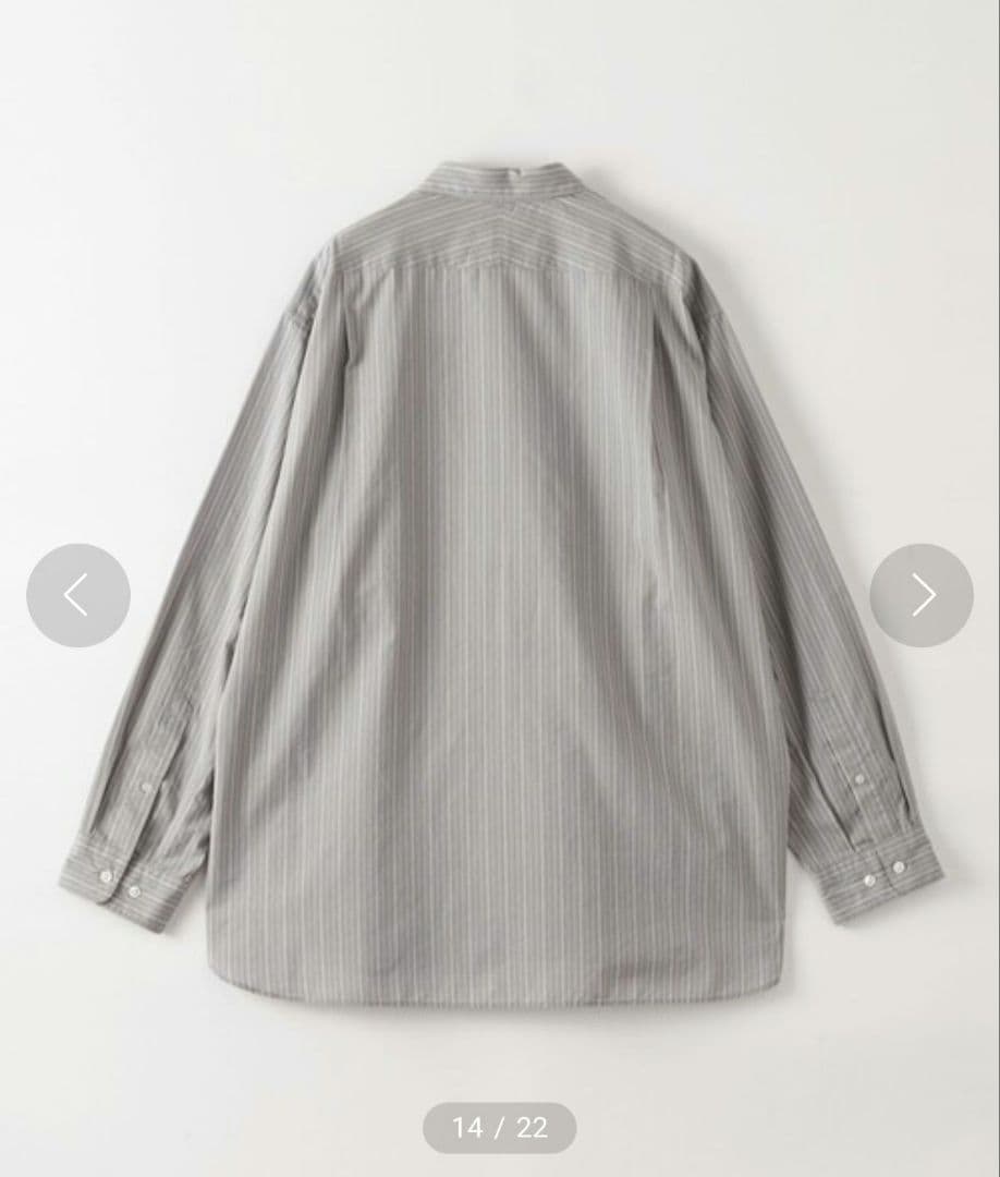 極美品★スティーブンアラン ストライプ レギュラーカラー シャツ　XL　2万