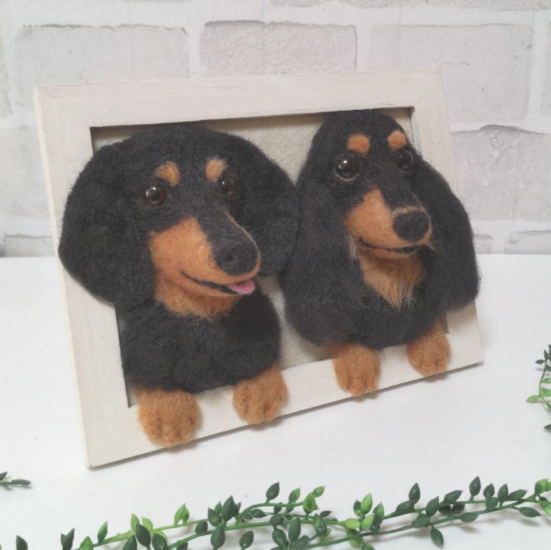 ジゲちゃん♡うちの子♡フレームオーダー♡羊毛フェルト♡ハンドメイド☆