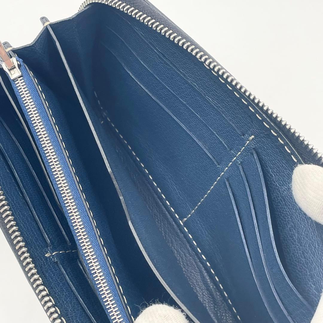 【定価11万】 モローパリ コンチネンタル ジッピーウォレット カーフスキン 黒