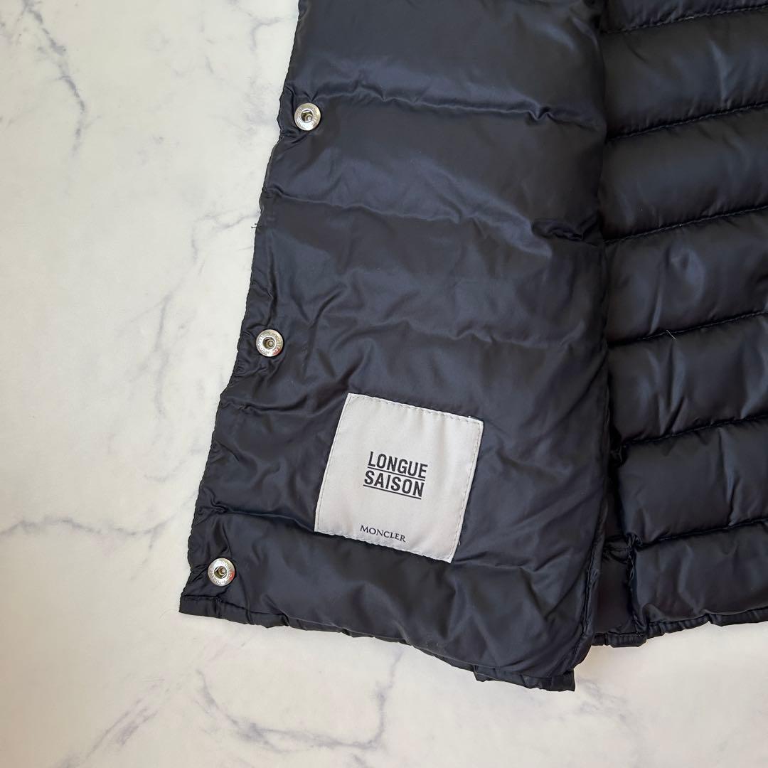 未使用級 モンクレール LIANE ダウンベスト ワッペン ブラック 1
