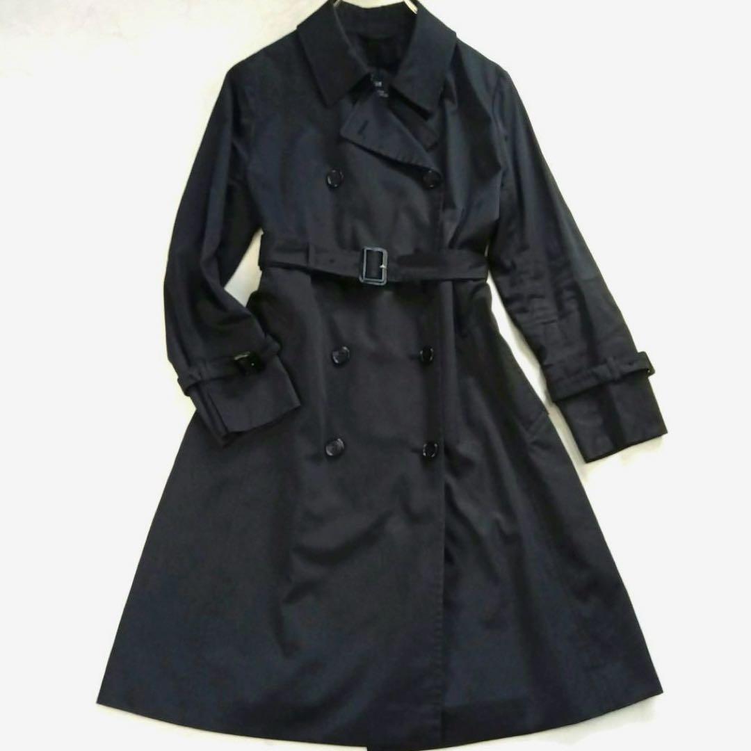 ✨ 希少✨大きいサイズ 23区 トレンチコート ロング ベルト付き ブラック
