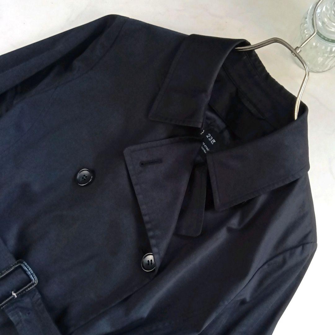 ✨ 希少✨大きいサイズ 23区 トレンチコート ロング ベルト付き ブラック