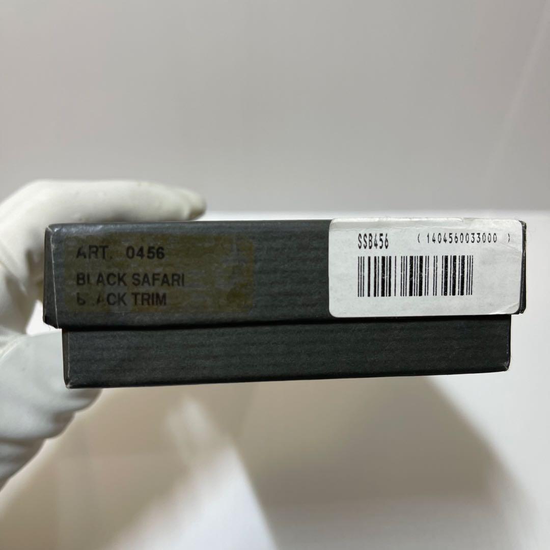 新品保管【HUNTING WORLD 】ケース 革×キャンバス サファリ黒