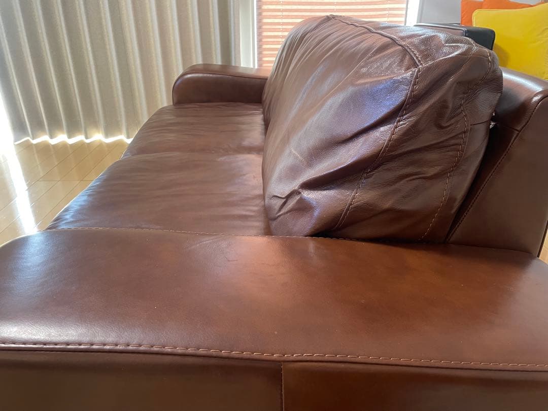 【超美品】ACTUS Five by Five 3350本革ソファ