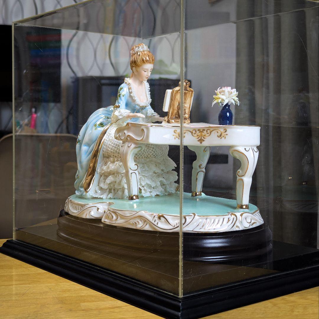 ヴィンテージ陶器人形＋専用ケース付 リヤドロ風