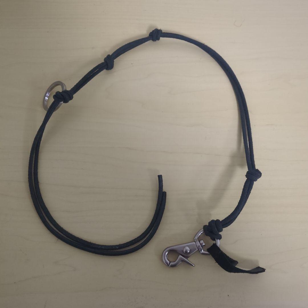 OUR LEGACY ブラック レザー ネックレス