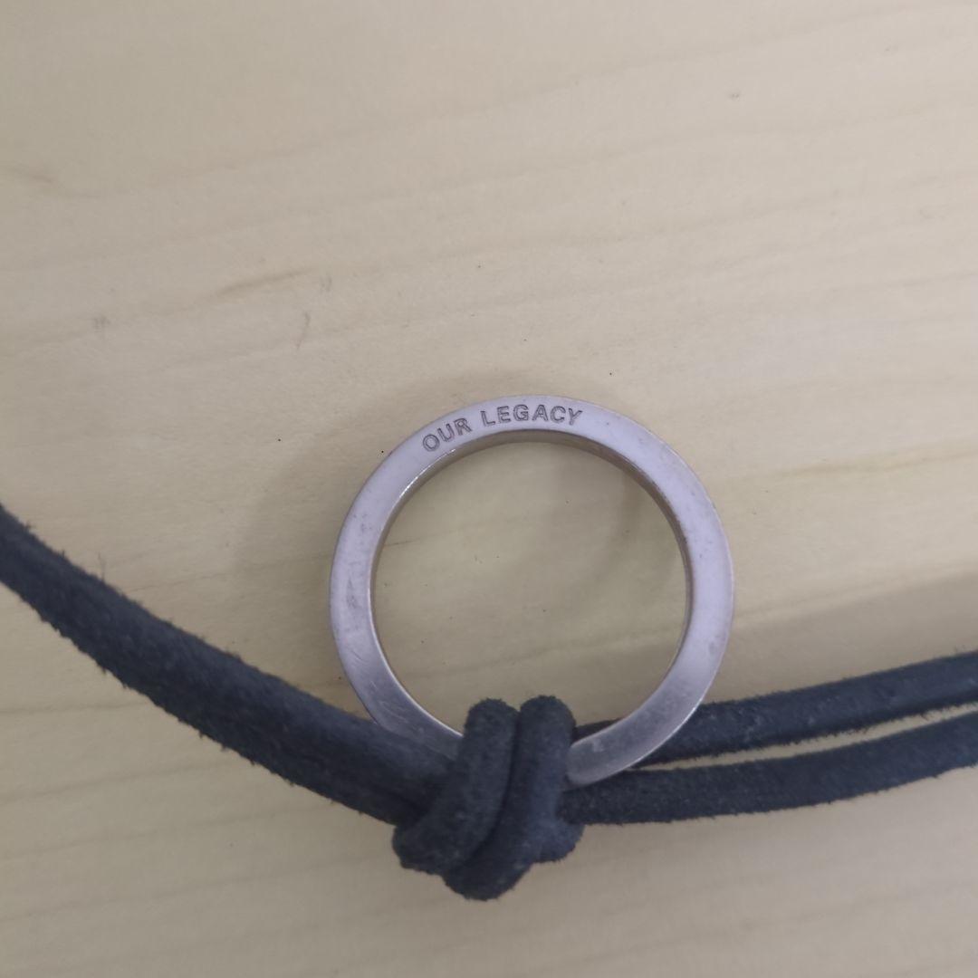 OUR LEGACY ブラック レザー ネックレス