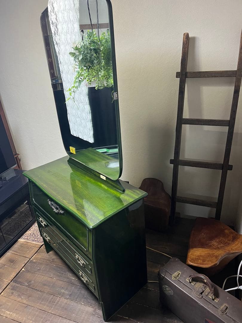 フランスミラー France mirror 希少アンティークグリーン 1点のみ