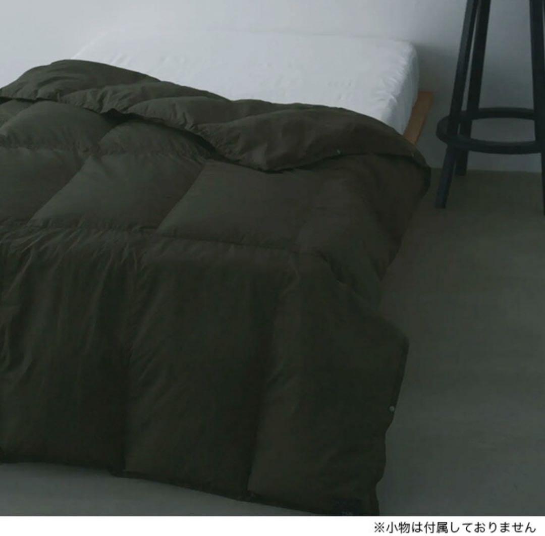 ルームダウン新品紙タグ付き⭐️超軽量❗️800FP 羽毛布団収納クッションカバー付き