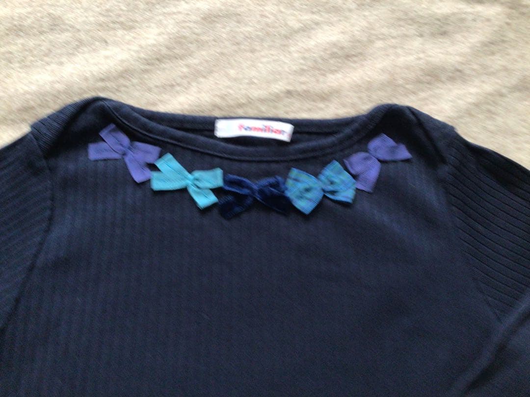 【美品】ファミリア　3点セット　リバーシブルスカート、カットソー　ボレロ　110