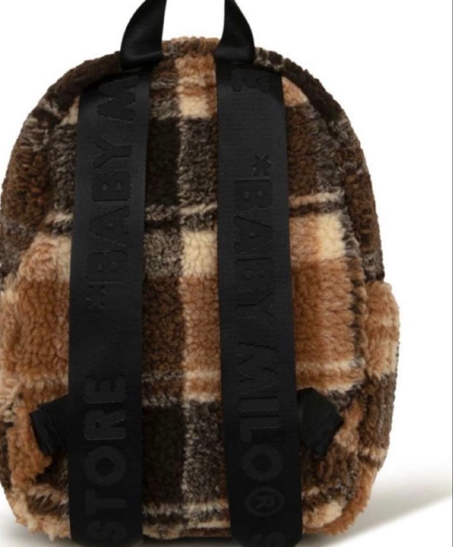 A BATHING APE チェック柄リュック BABY MILO