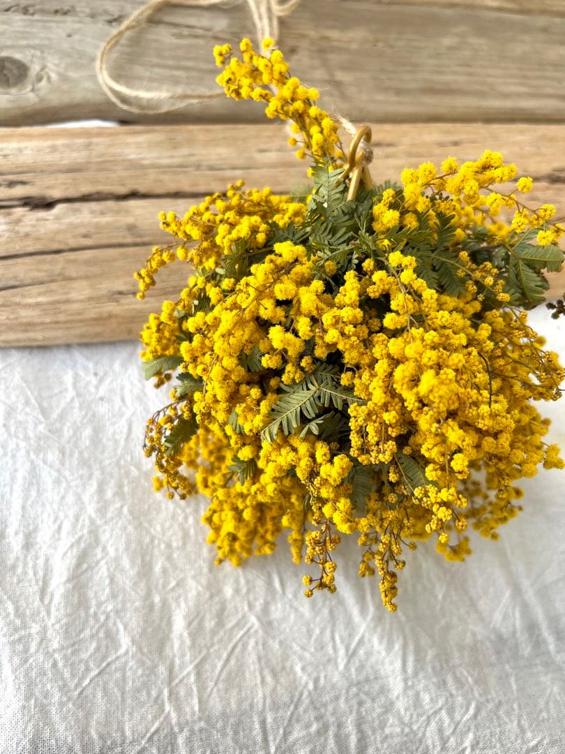 ミモザリース　ミモザボール　ミモザフライングリース　ミモザフライングスワッグ