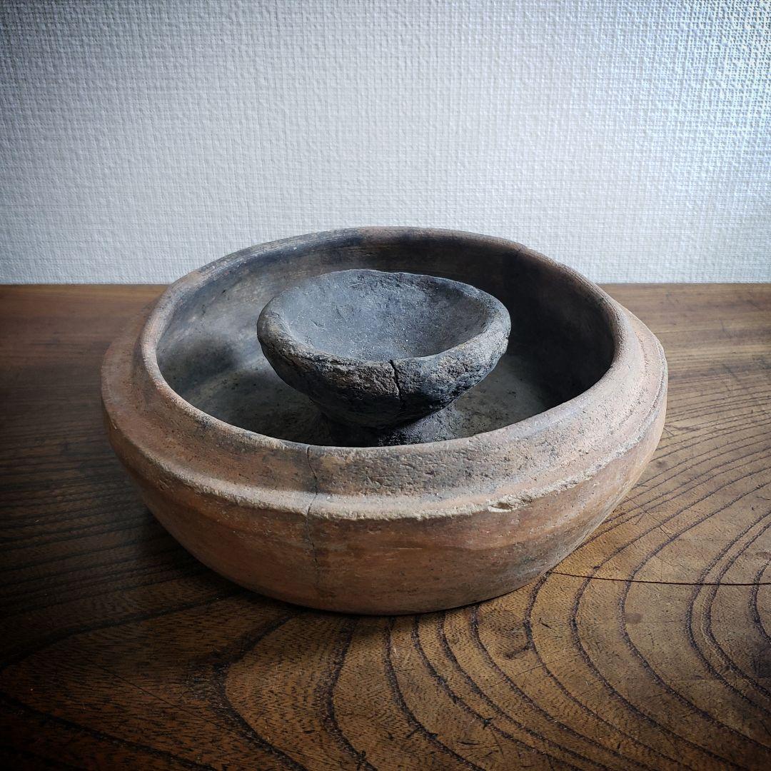 ペルシャ　油壺　燭台　アンダーソン　土器　オイルランプ　灯火器　燈火器