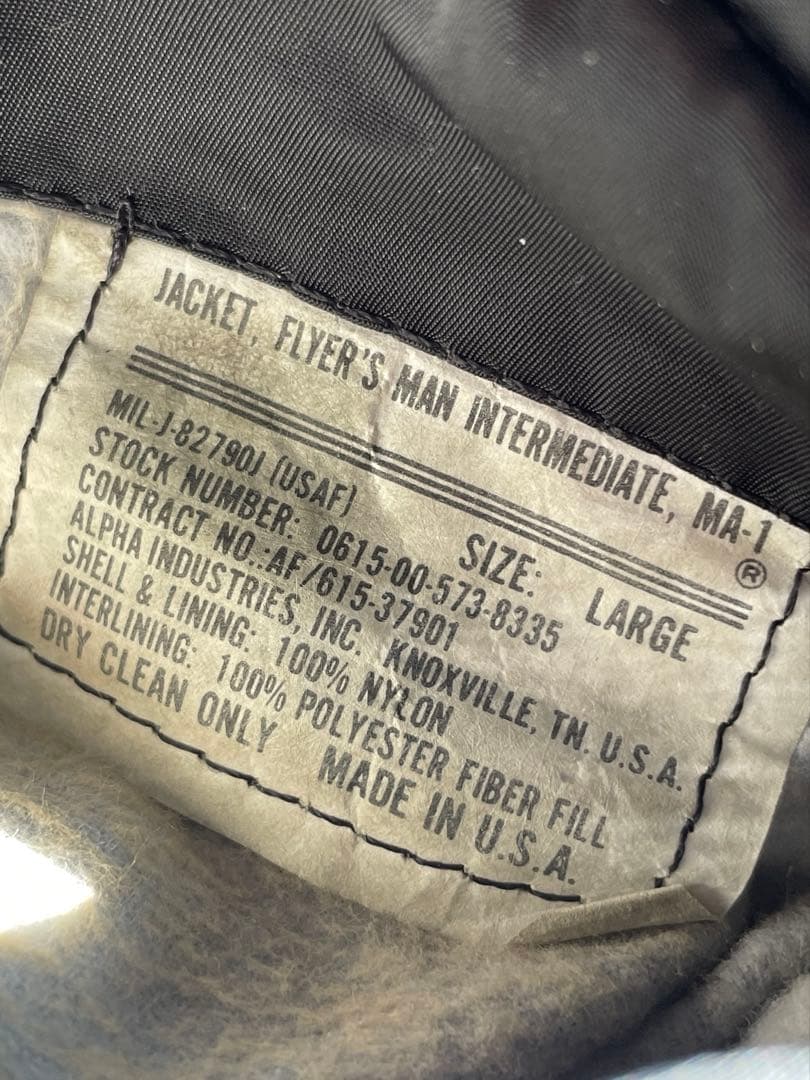 X*r様 MA-1 ALPHA custom カスタム 80s vintage