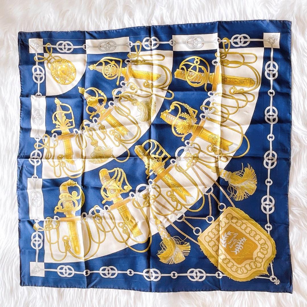 エルメス カレ90　CLIQUETIS クリケティス スカーフ シルク100%