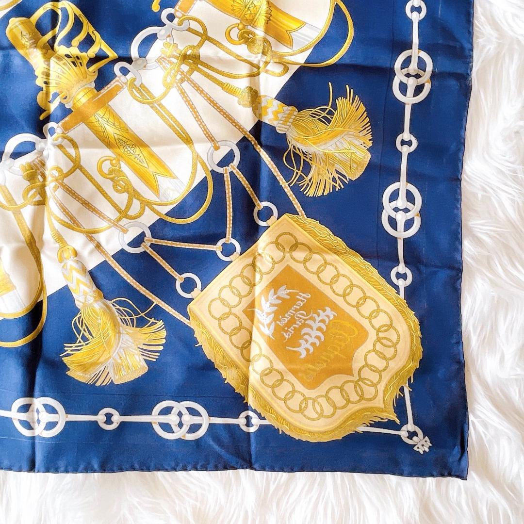 エルメス カレ90　CLIQUETIS クリケティス スカーフ シルク100%