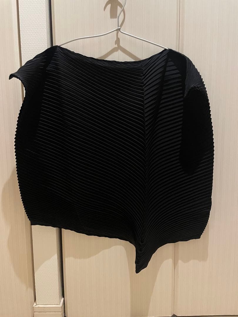 値下げイッセイミヤケ　ISSEY MIYAKE プリーツ　トップス　カットソー