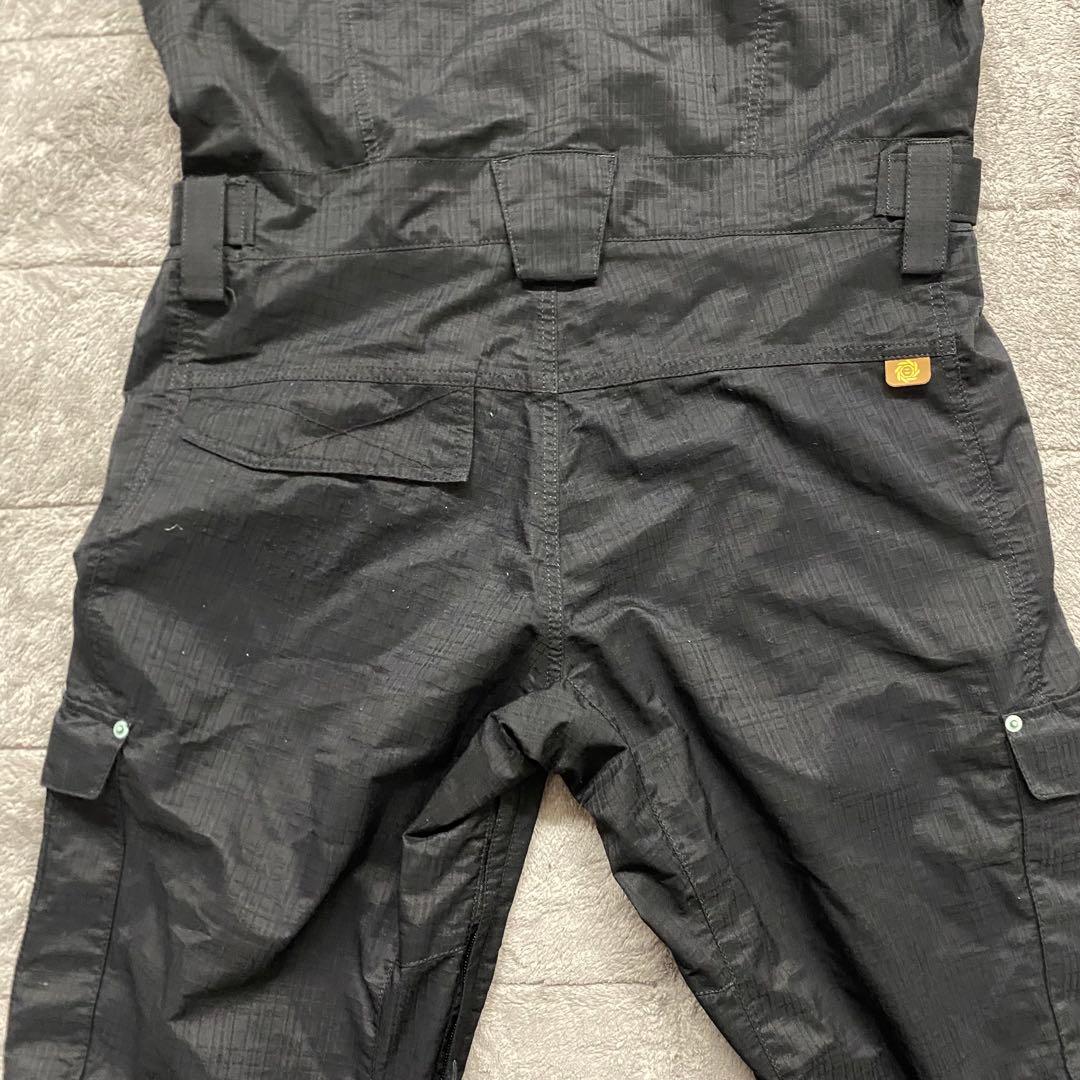 【美品】estivo エスティボ　スノボ　スキー　ウェア　つなぎ　ブラック