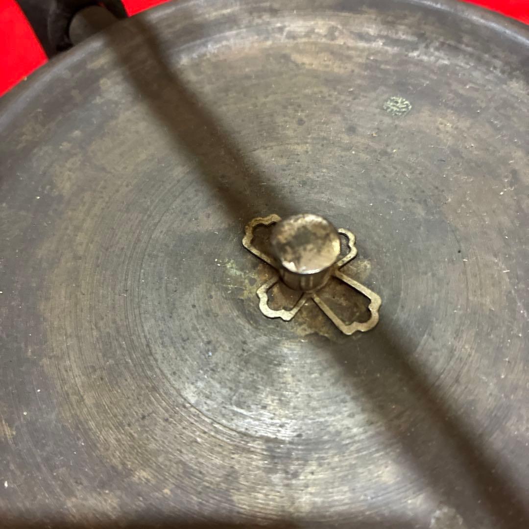 茶道具　アンティーク／南部鉄器　鳳文堂造　南蛮船と波千鳥(^^)