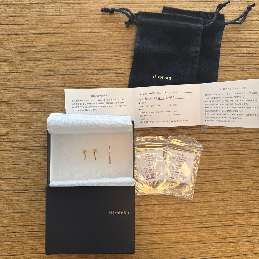 Hirotaka 10K ピアス　イヤカフ　３点セット