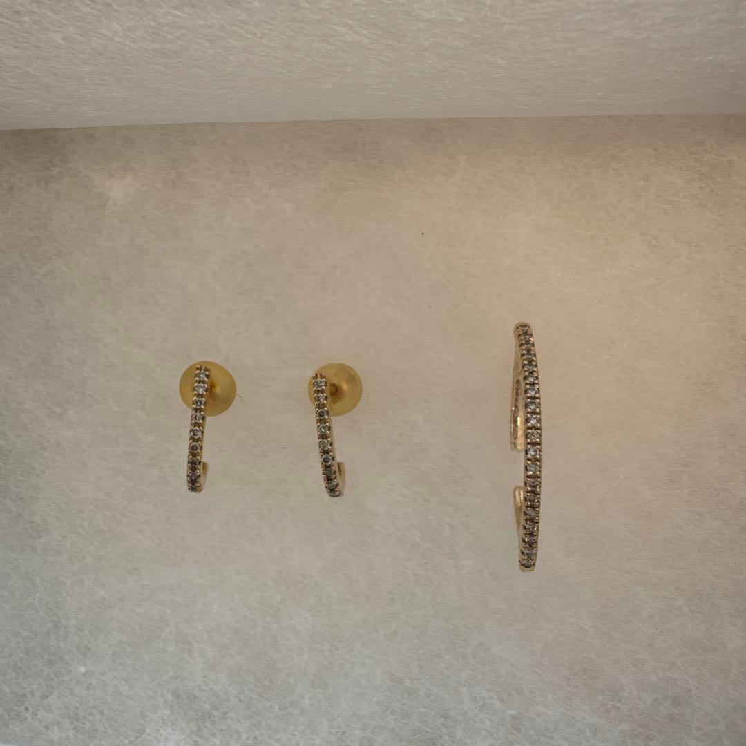 Hirotaka 10K ピアス　イヤカフ　３点セット