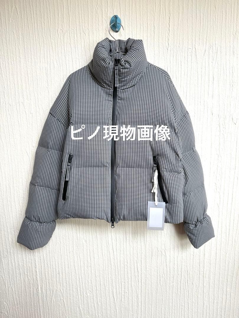 セール！即日発送可★トゥデイフル チェック柄 ショート ダウンジャケット 38