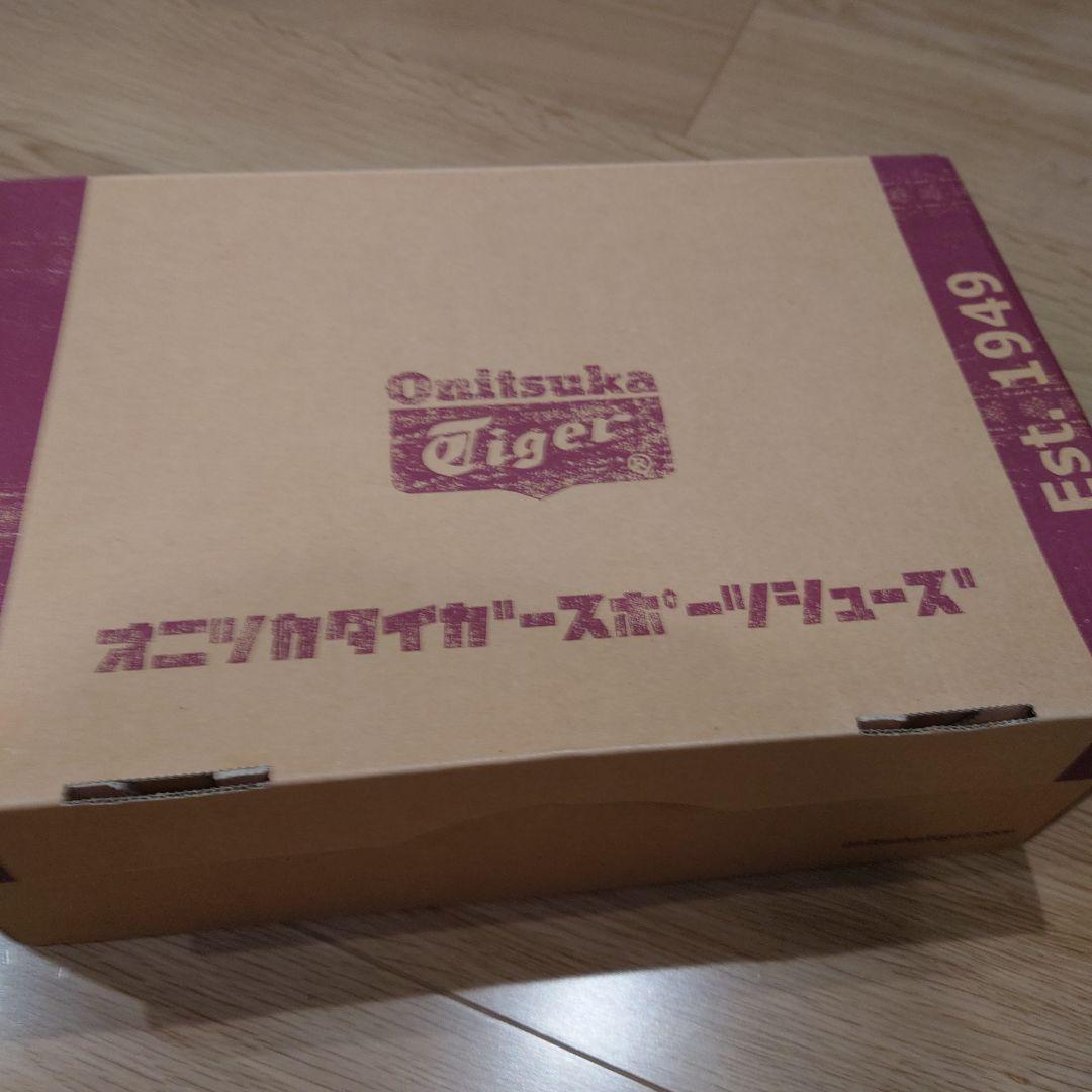 オニツカOnitsuka Tiger MEXICOフリンジ付黒24.5箱有未使用