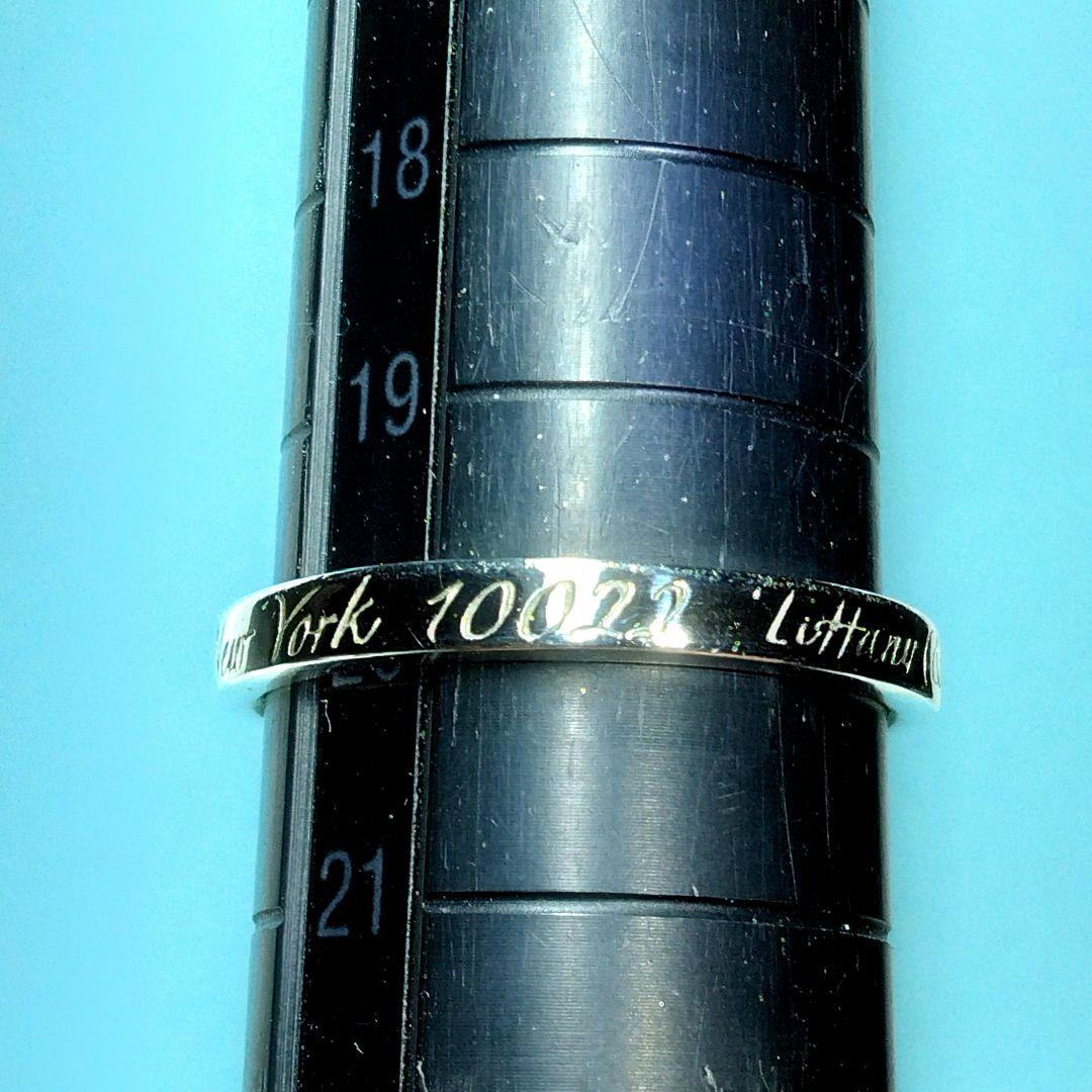 ティファニーノーツリング　20号 新品仕上げ　ほぼ無傷