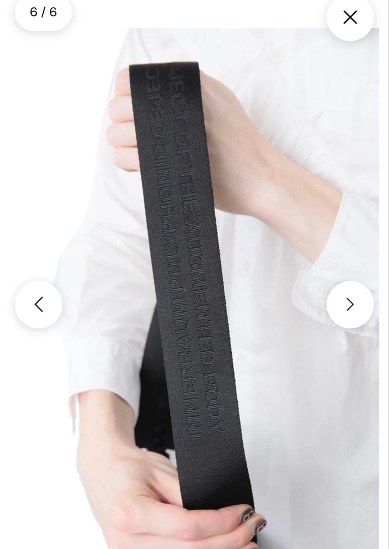 INNERRAUM ブラック Object 167 クロスボディバッグ