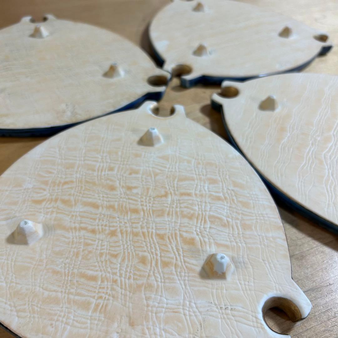 【未使用】有田焼 錦右衛門窯 変わり皿　中皿　平皿　4枚セット