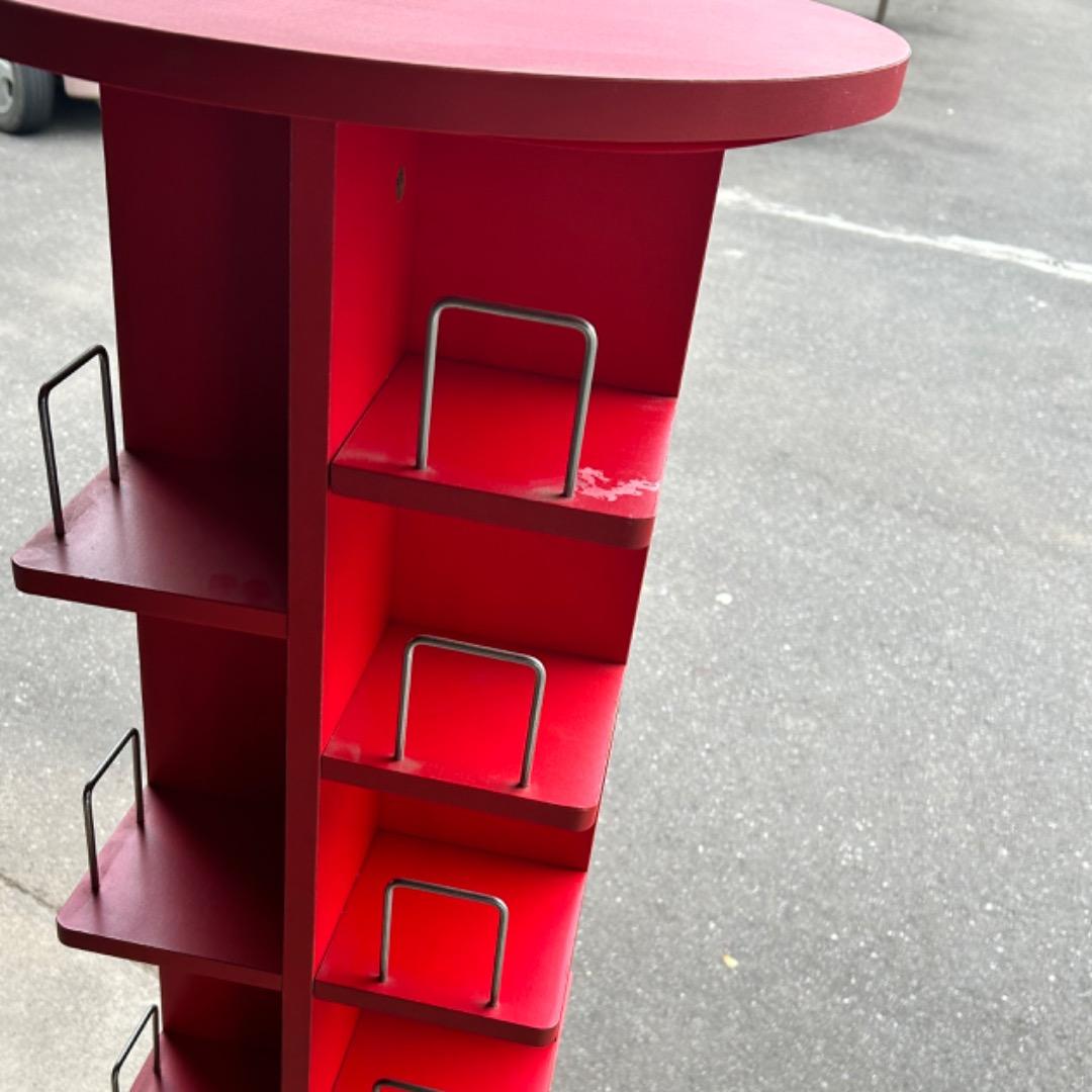 CDラック タワー レッド 大容量