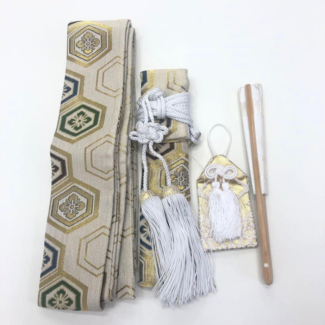 七五三　フルセット★男児　羽織　着物　袴　★3歳 ★茶色★小物付き u-438