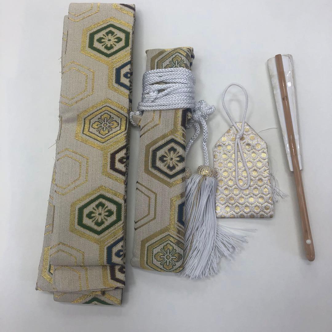 七五三　フルセット★男児　羽織　着物　袴　★3歳 ★茶色★小物付き u-438