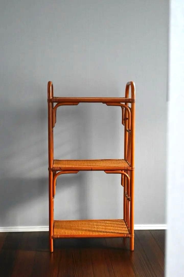 は*し様 ラタン　３段ラック