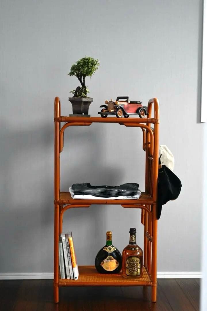 は*し様 ラタン　３段ラック