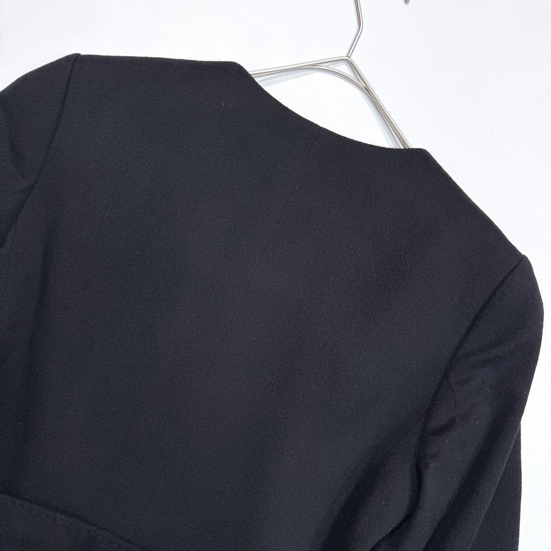 【近年モデル】トゥモローランドコレクション ノーカラーコート カシミヤ100％