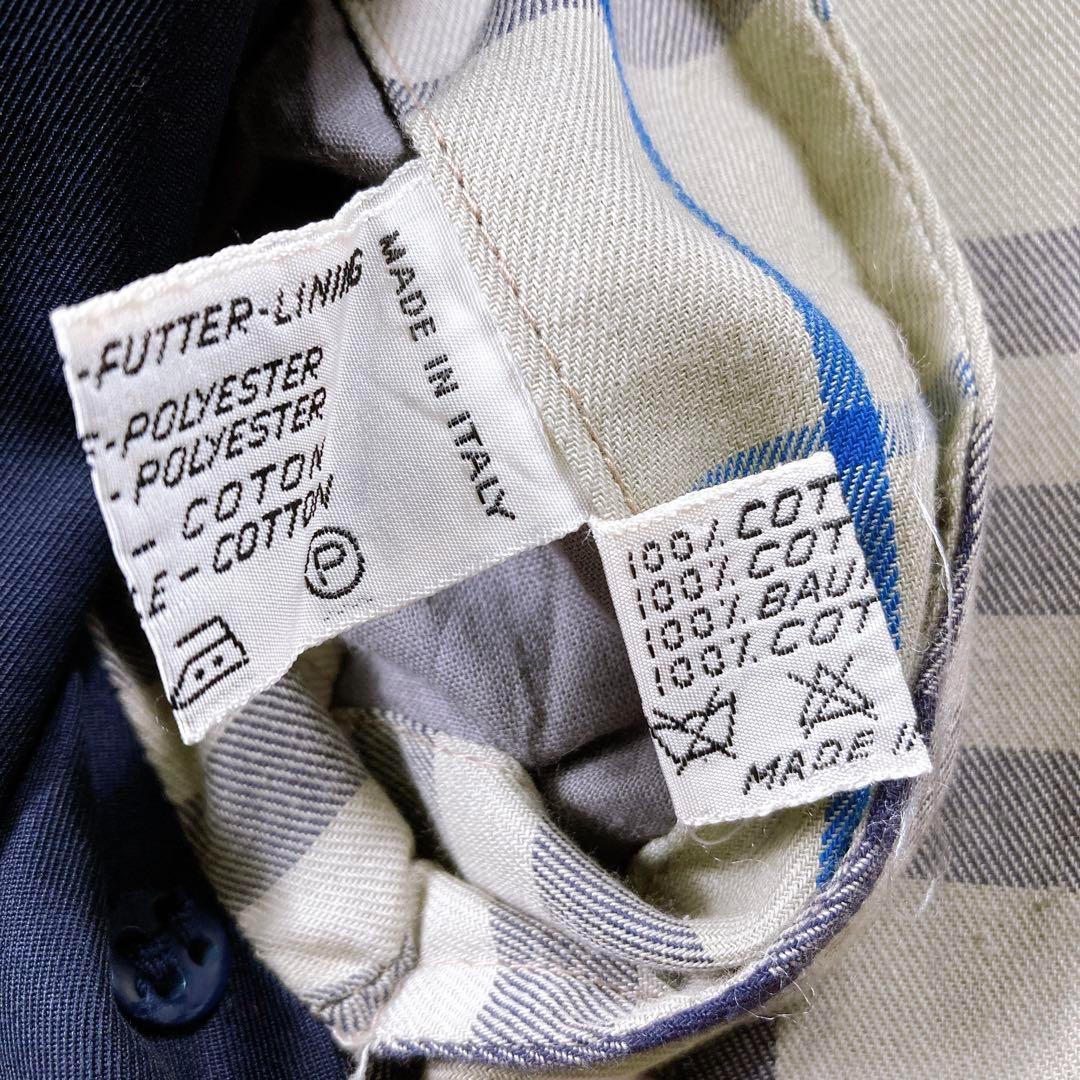 HERNO ヘルノ　トレンチコート ロング丈　メンズ　48 紺　イタリア　　秋冬