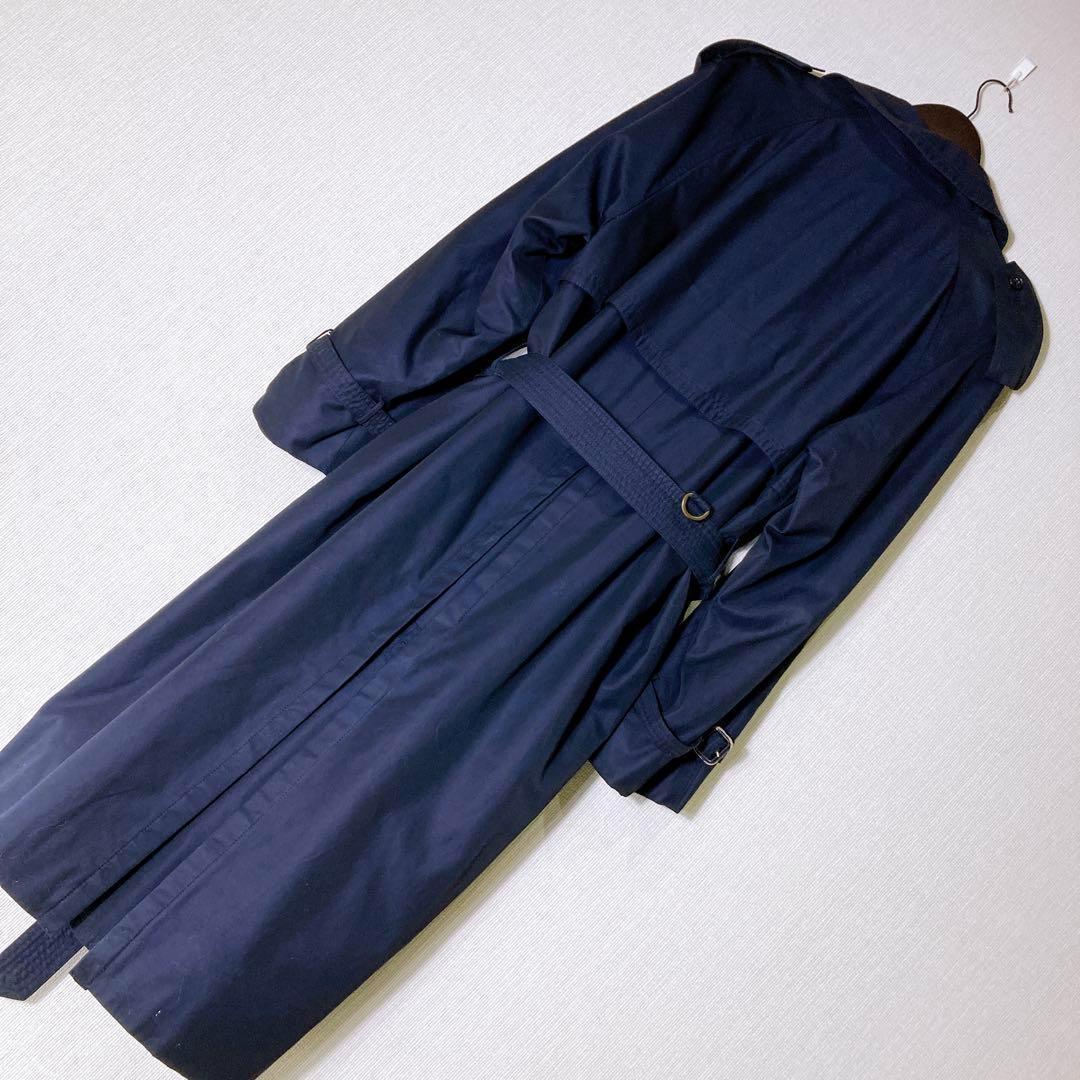 HERNO ヘルノ　トレンチコート ロング丈　メンズ　48 紺　イタリア　　秋冬