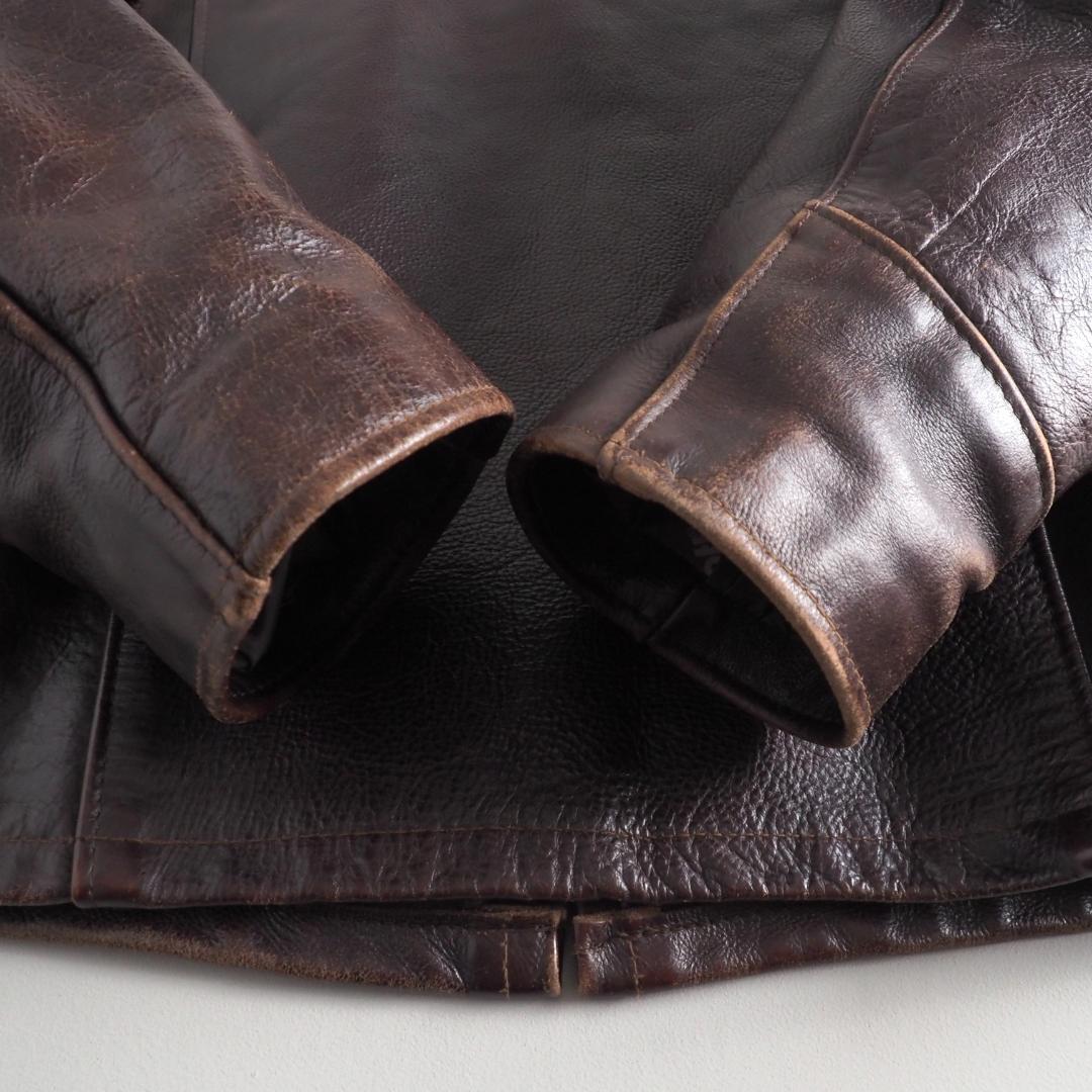 ショット　 Schott　36　トラッカージャケット　レザージャケット　赤茶