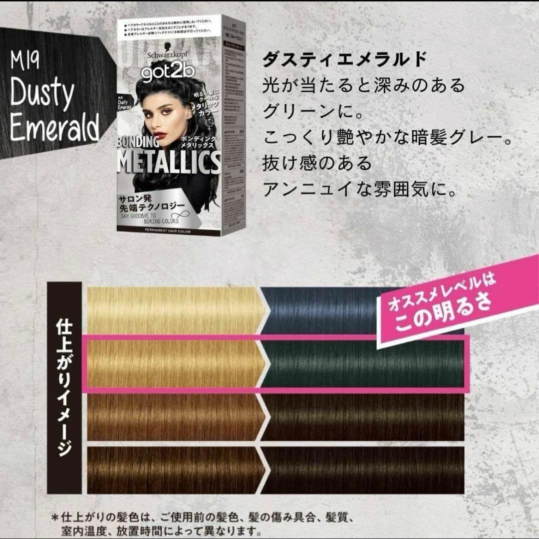 got2b ボンディングメタリックス ヘアカラー ダスティエメラルド 40個