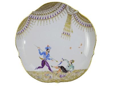 新品マイセン アラビアンナイト プレート18cm No.9