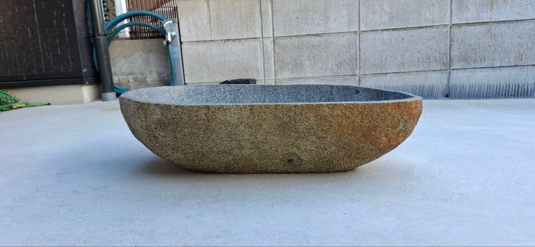 水鉢 庭石 アジアン 鉢 ビオトープ 手水鉢 めだか 金魚 庭石 つくばい 坪庭