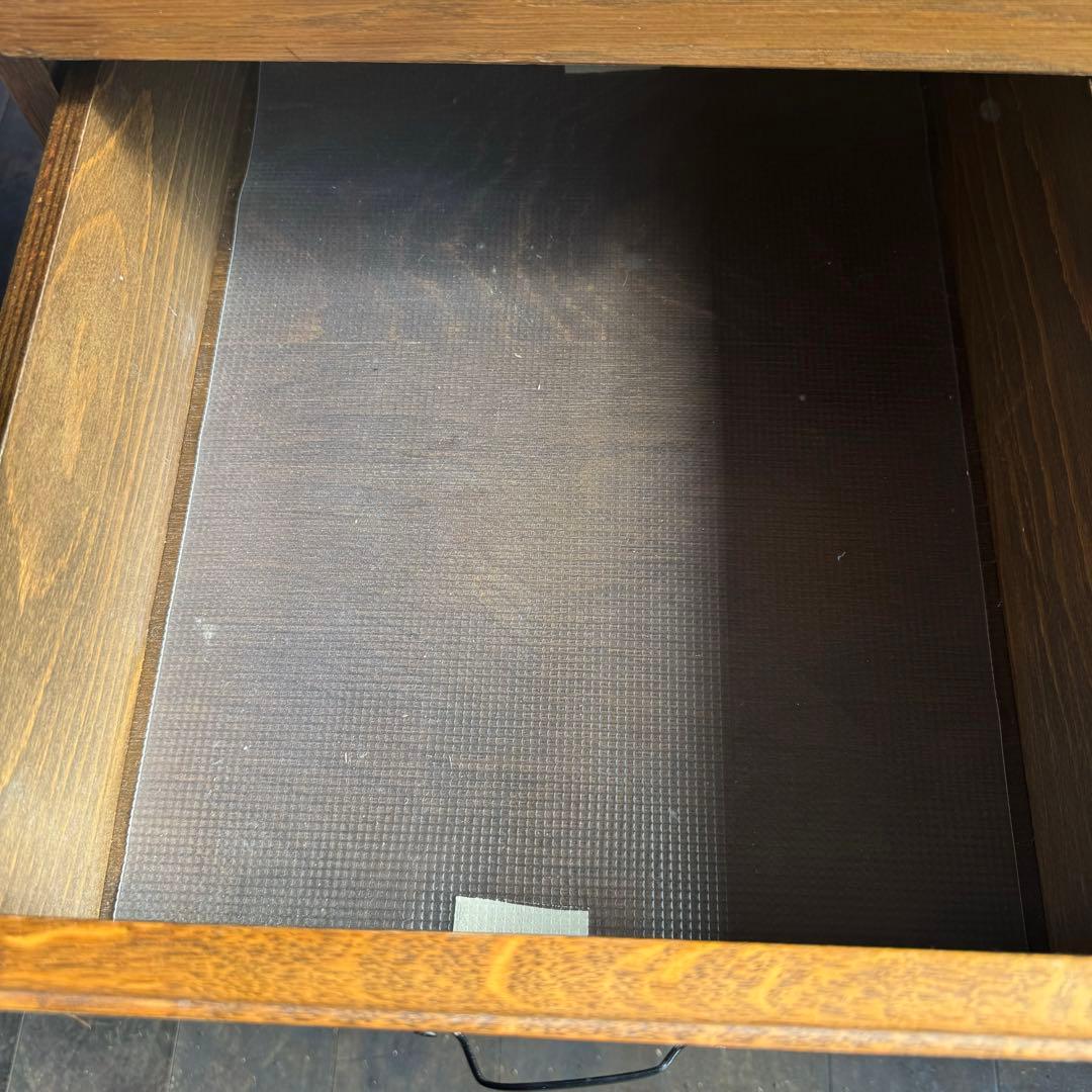 アンティーク風　木製文机　西洋　猫脚　デスク